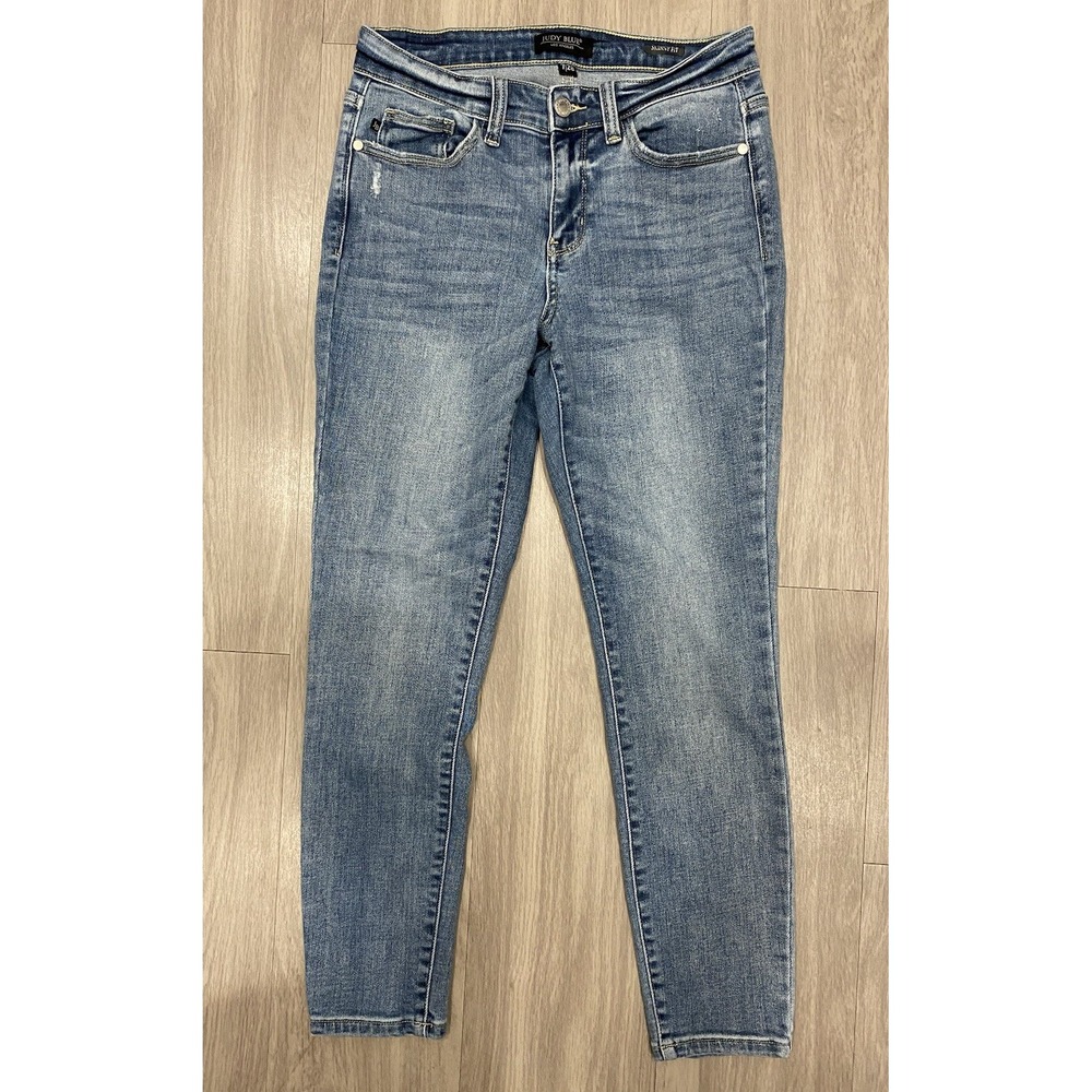 Judy Blue Jeans Womens Size 7 / 28 Skinny Fit Light Wash Denim High Rise 28x26